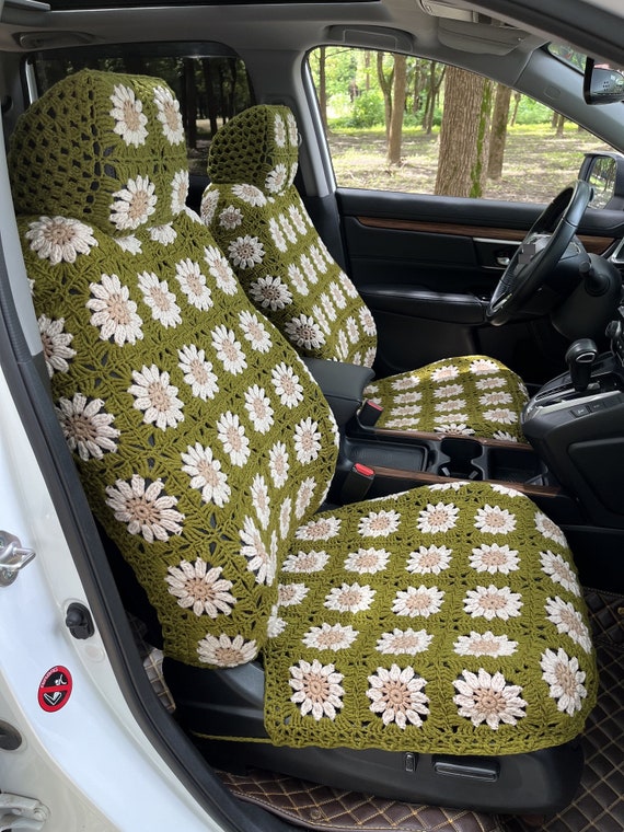 Auto Sitzbezug,Sunflower Sitzbezüge,Auto Vordersitz Kopfstütze