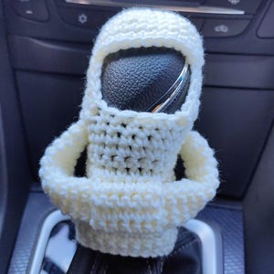 Crochet Gear Shift Hoodie,Universal Car Shift Knob Cover,Mini Hoodie for Car Shifter,Automotive Interior Cute Gadgets,Car Decorations