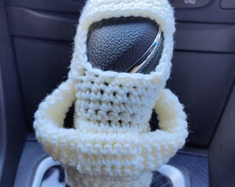 Crochet Gear Shift Hoodie,Universal Car Shift Knob Cover,Mini Hoodie for Car Shifter,Automotive Interior Cute Gadgets,Car Decorations