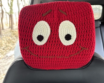 Car Headrest Covers,Crochet Cute Car Headrest Cover,Car Decor Cover seat Headrest cover,Car interior Accessories
