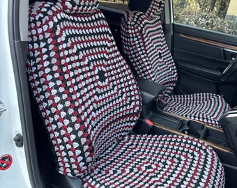 Crochet Sunflower Car Seat Covers: Handmade Auto Accessories