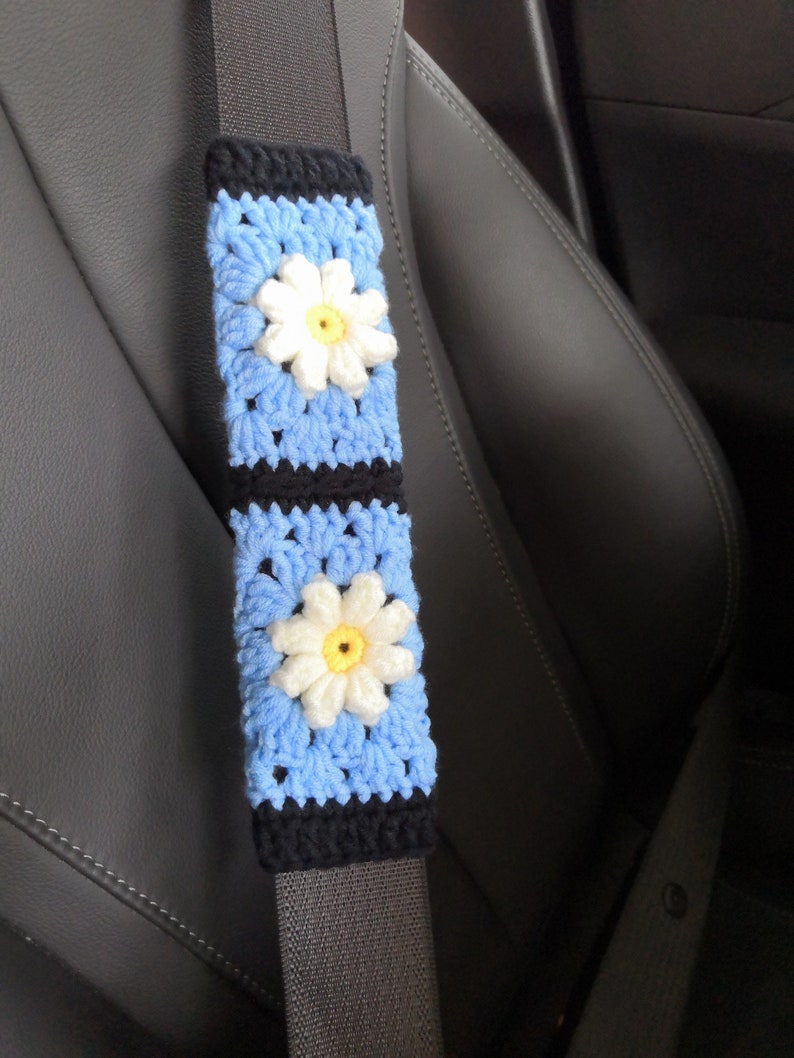Crochet Daisy Steering Wheel Cover for Women With Etsy