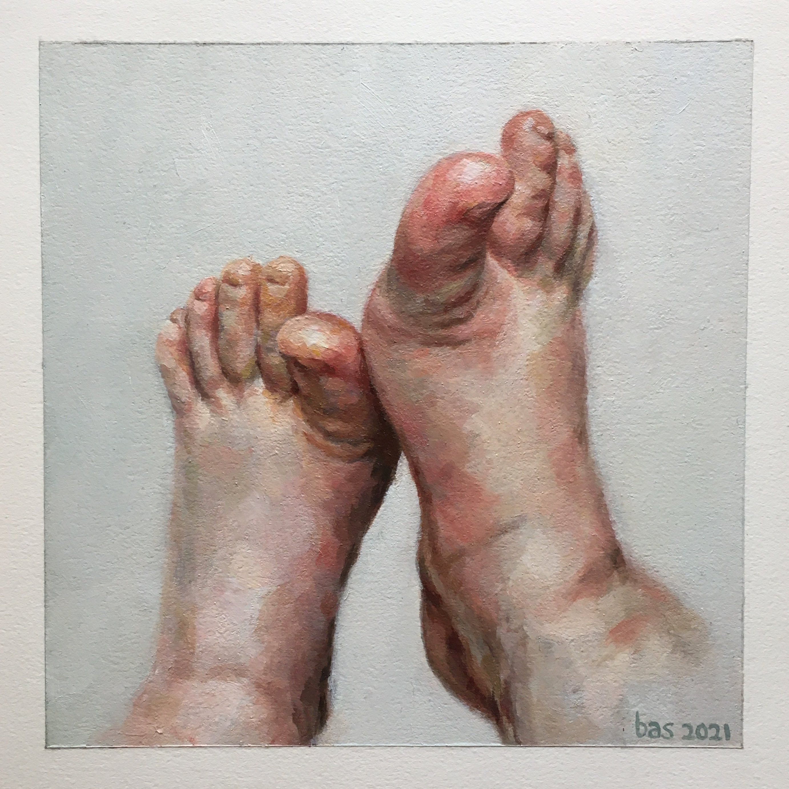 Baby Feet Oil Painting On Arches Oil Paper Etsy