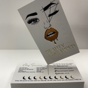 500 Raised Foil Business Cards - Soft Touch Business Cards