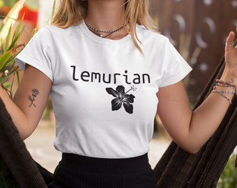Lemurian Flower Tee (Paradies, alte Geschichte, Mythisch, Neue Erde T-Shirt)