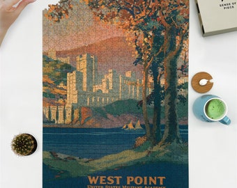 1000 pieces puzzle | 1920 | West Point, United States Military Academy, in the highlands of the Hudson. New York Central Lines | F. H.