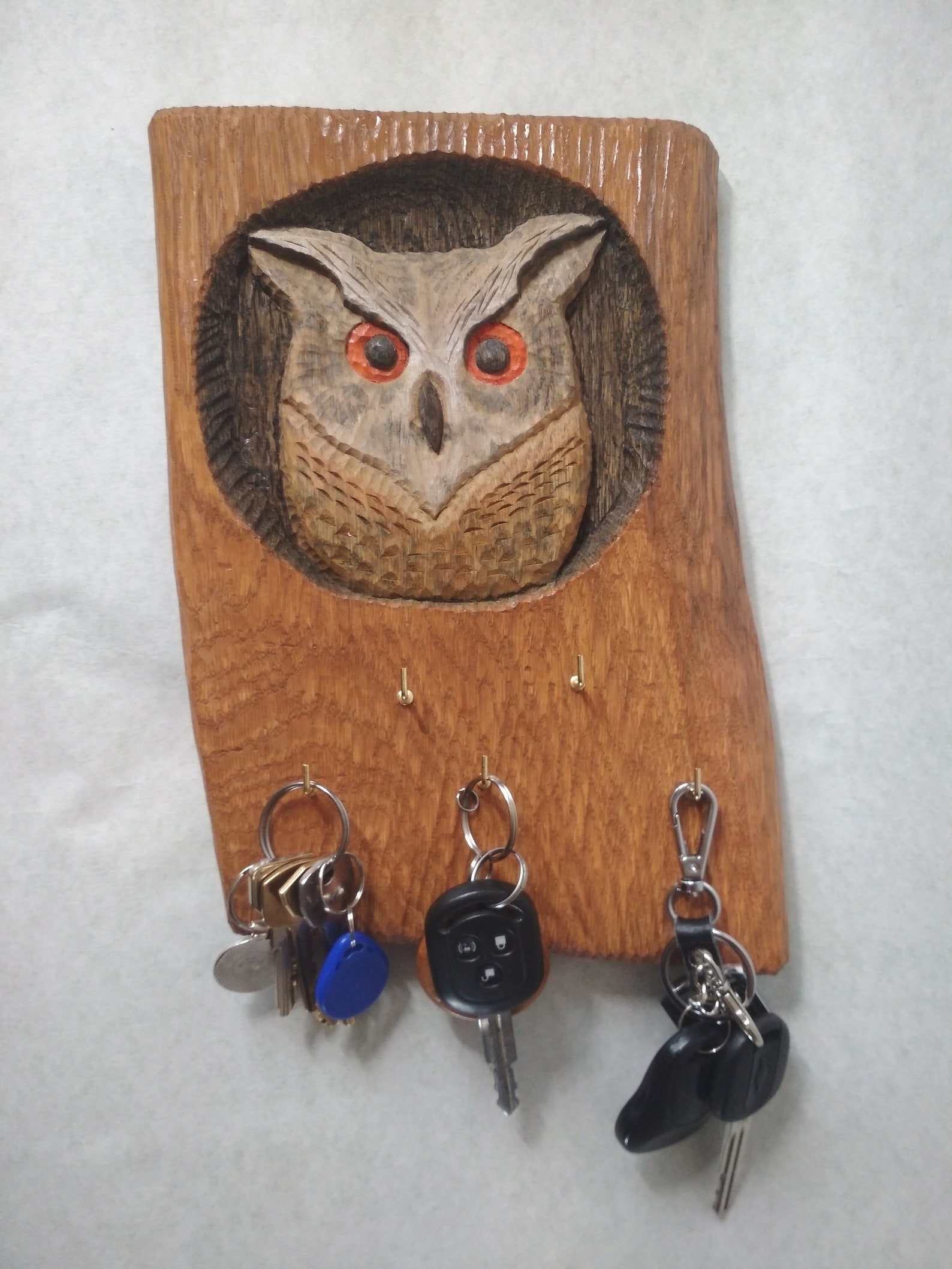 Unique Wooden hand carved Key holder for Wall Hanging Art Etsy