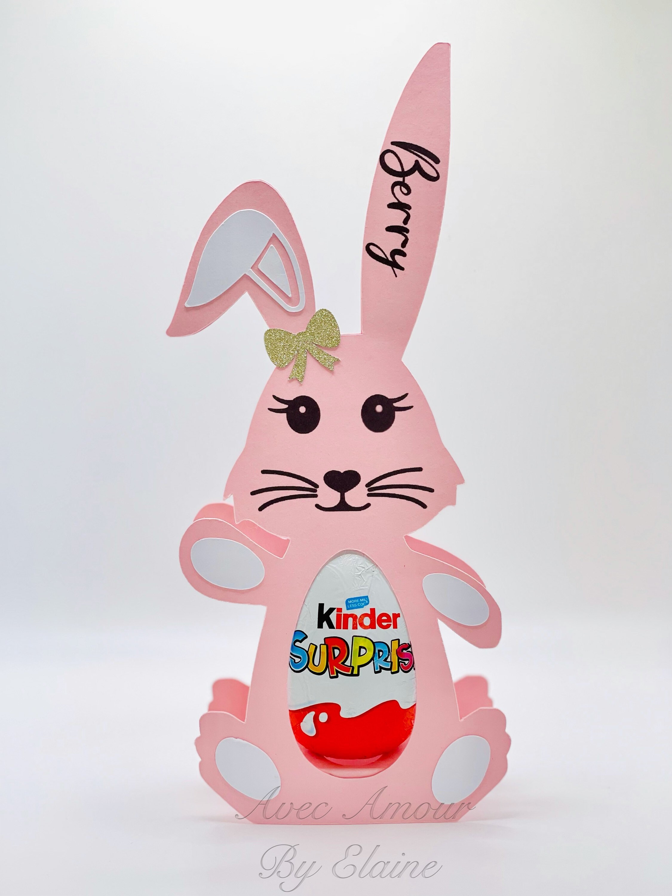 Personalised Easter Bunny Chocolate Egg Holder Easter Etsy UK