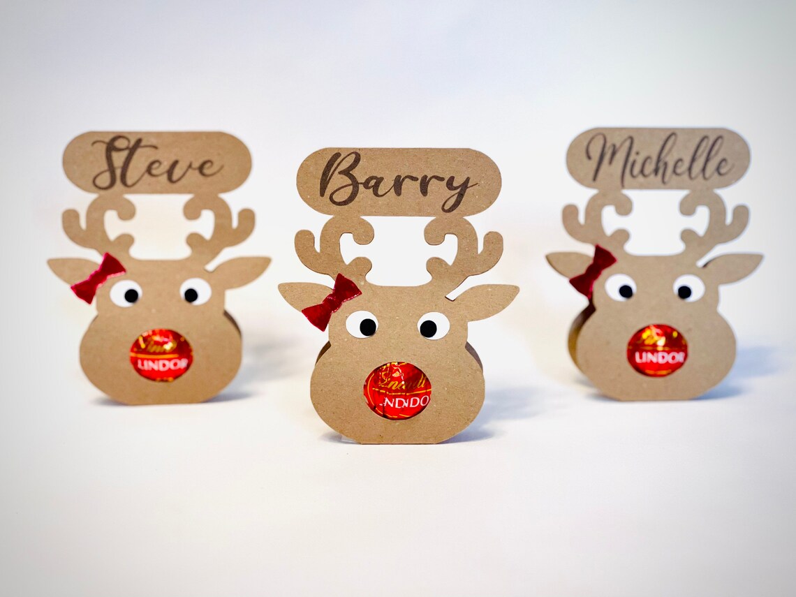 Reindeer chocolate holder Lindt chocolate holder Christmas Etsy