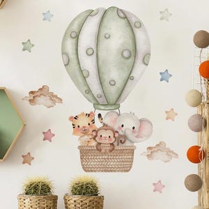 Pegatinas de pared para habitación infantil, guardería, estilo bohemio, neutro y con dibujos animados.