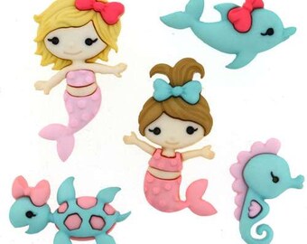 Hand painted \u201cLittle Mermaid picking flowers\u201d