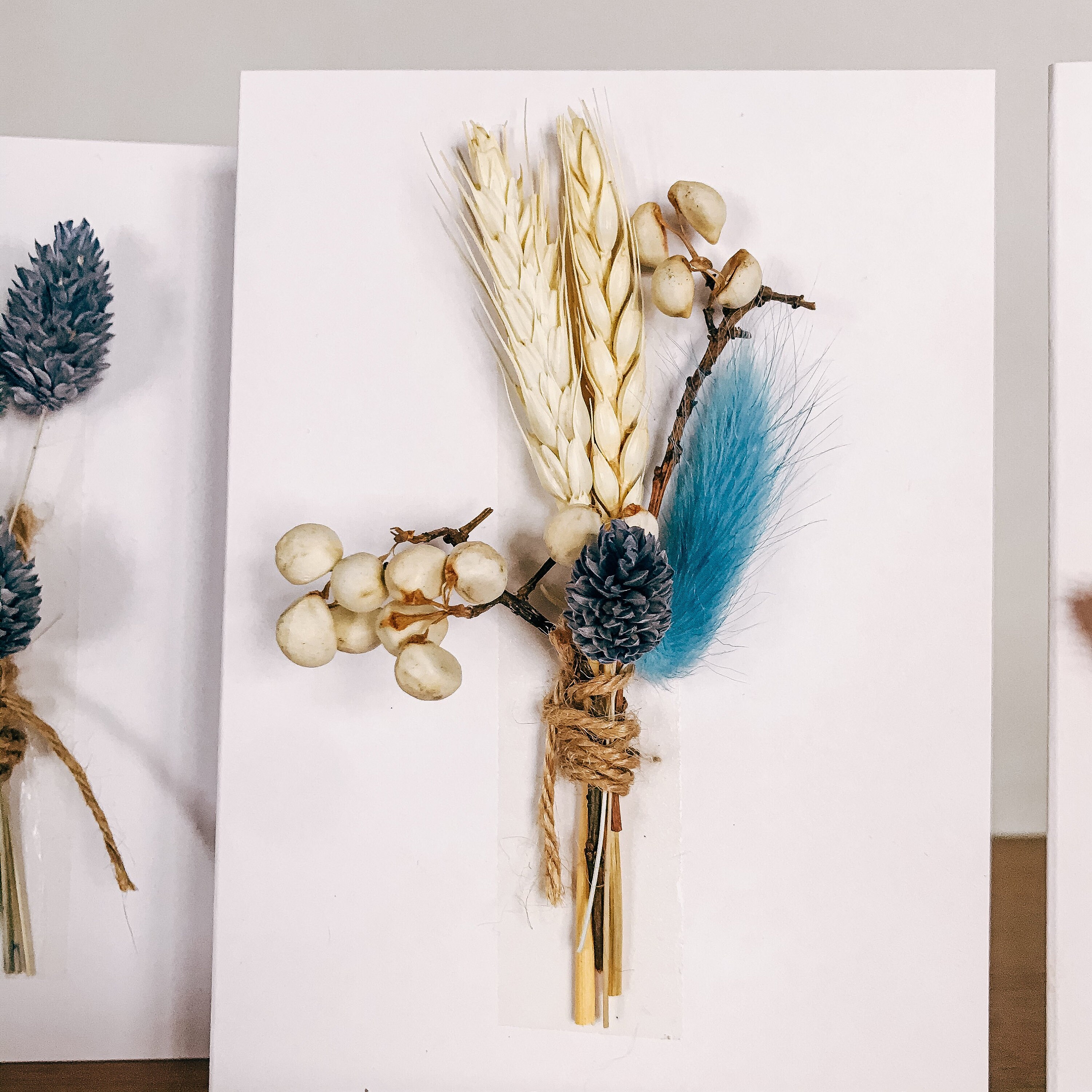 Dried Flower Greetings Card Blank Etsy