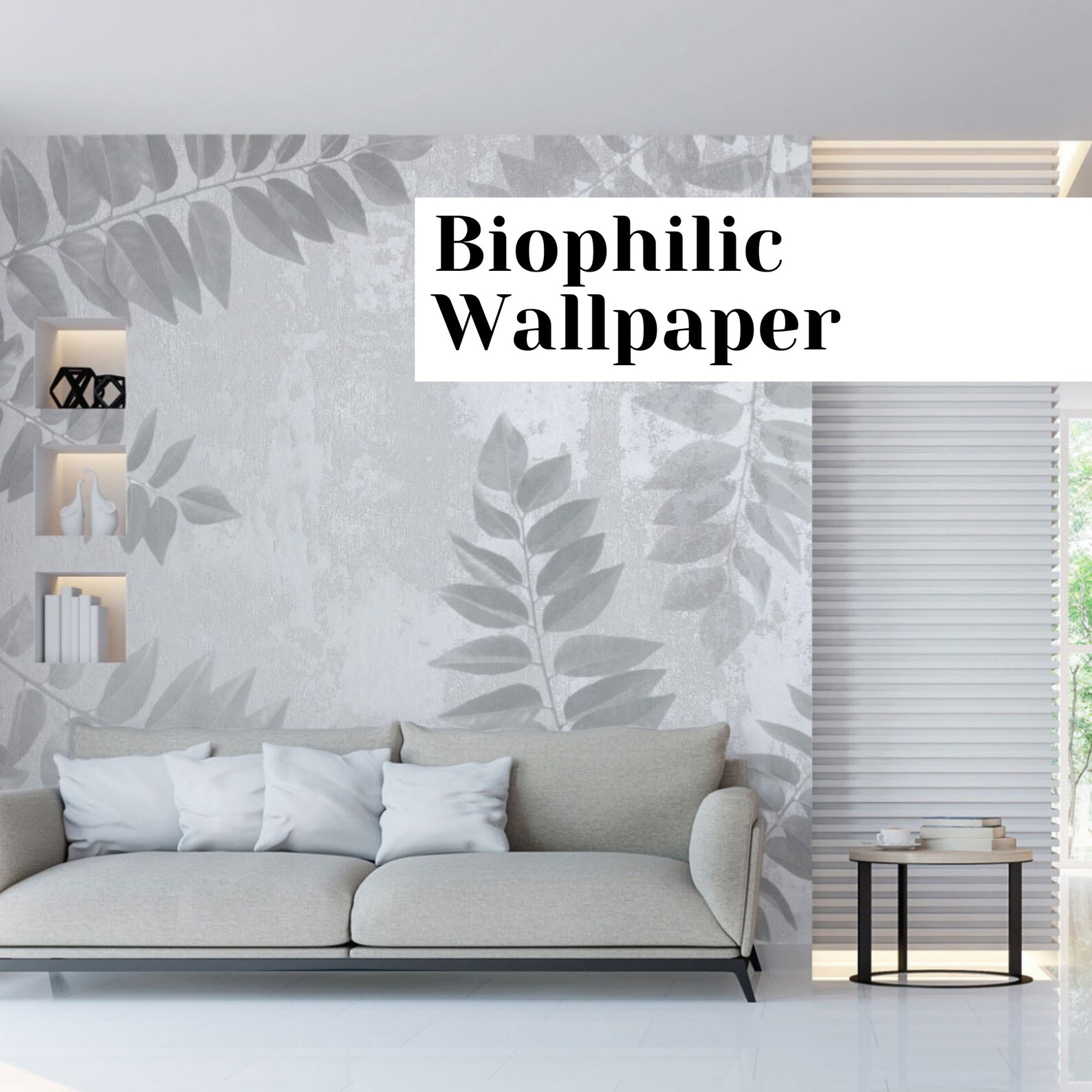 Wallpaper I Biophilic Wallpaper I Nature Wallpaper I Nature Motifs I
