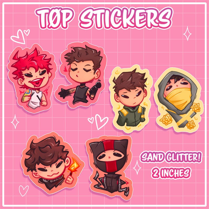 Tøp Stickers - Etsy