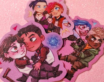 Stickers scintillants arcanes Saint-Valentin