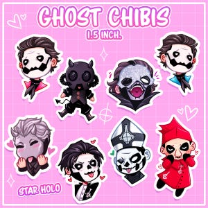 Chibi Ghost Stickers
