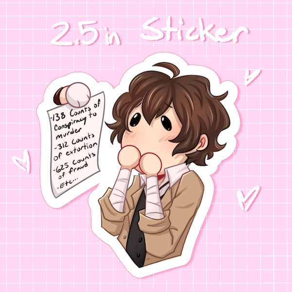 Dazai Crimes Sticker