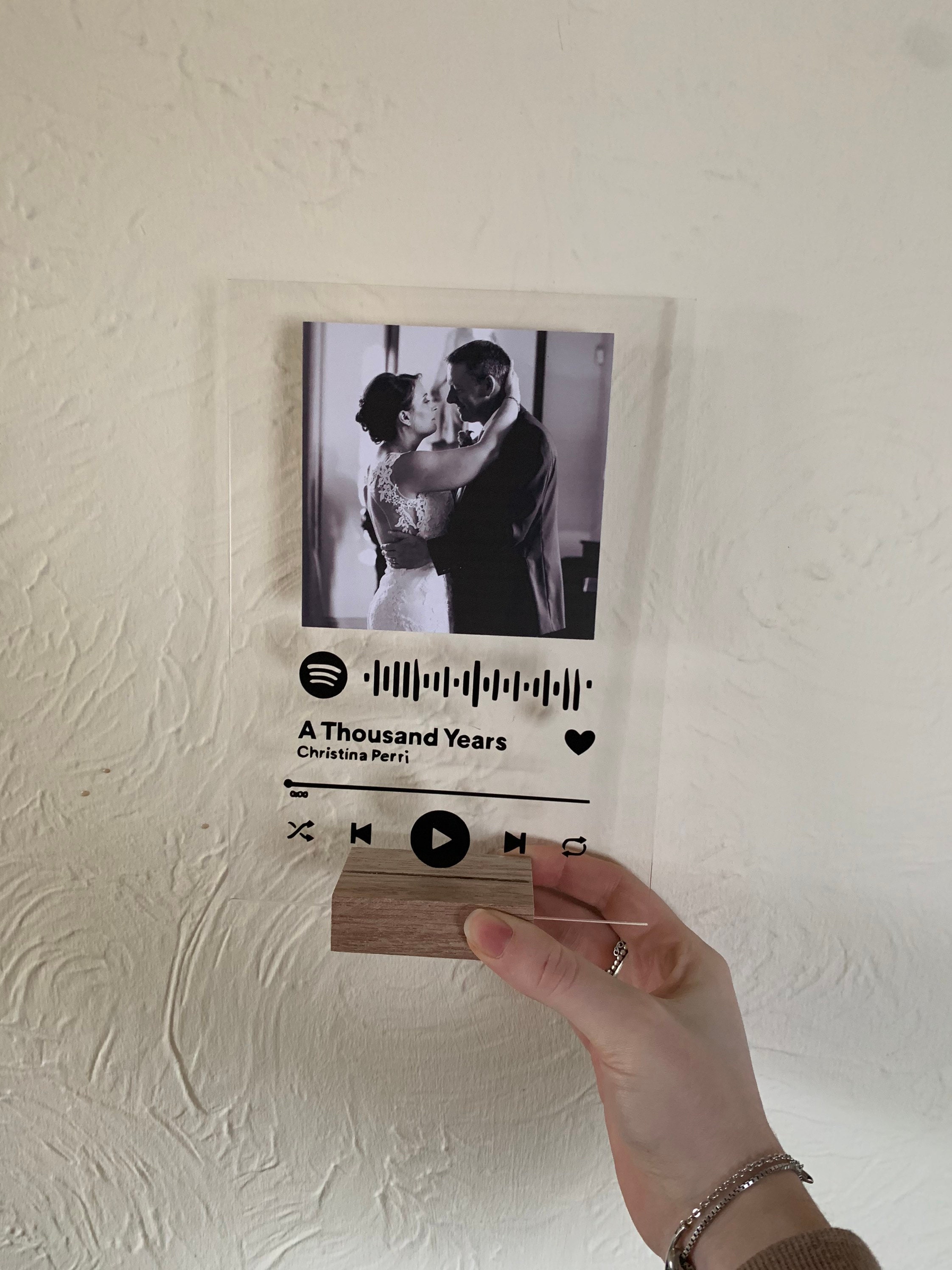 Acrylic Spotify plaque Etsy