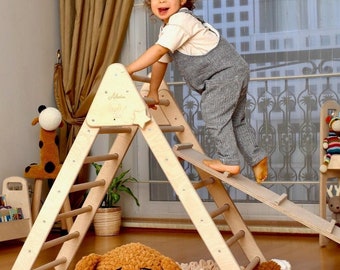 Foldable Montessori Climbing Triangle for Toddlers, 3 Sizes, Perfect Halloween Gift for Kids, Toddler Climber, 1st Birthday & Christmas Gift