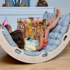 Montessori Arch with Dinosaur Theme Pillow Set, Wooden Toys for Kids, Montessory Toys