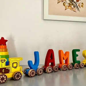 Personalisiertes Holznamenspuzzle für Baby, personalisiertes Babygeschenk, Geschenk für den ersten Geburtstag