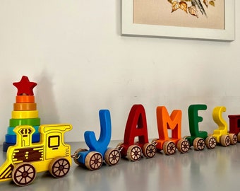 Personalized Wooden Name Puzzle for Baby, Personalized Baby Gift, First Birthday Gift