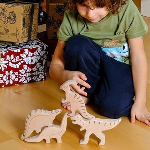 幼児向けモンテッソーリ木製恐竜おもちゃセット、環境に優しい手作り恐竜フィギュア、教育恐竜おもちゃ、子供への誕生日プレゼント