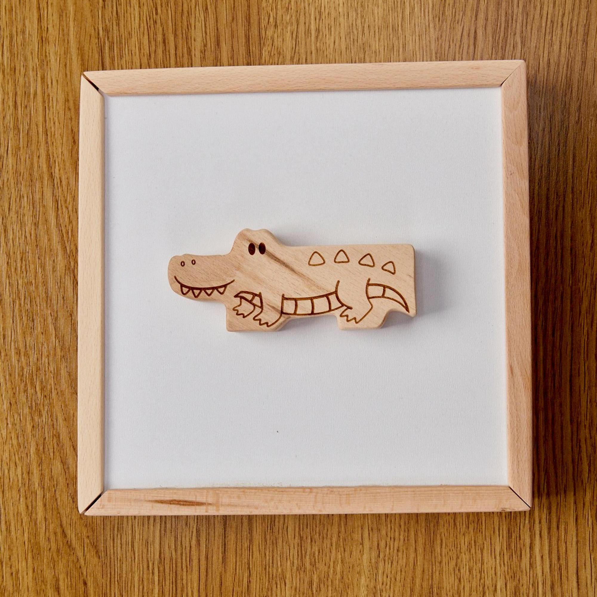 Wooden Safari Animal Puzzle Box, Montessori Educational Toys, 1st ...