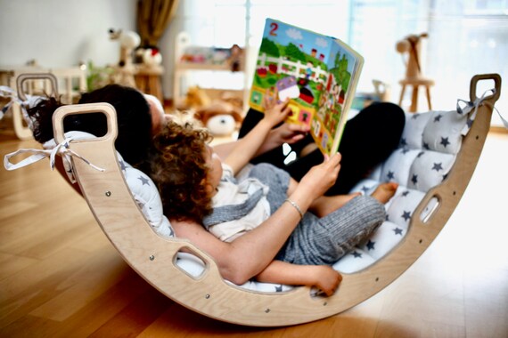 Christmas baby gift. SET climbing arch and climbing swing Balance board for Montessori toddler