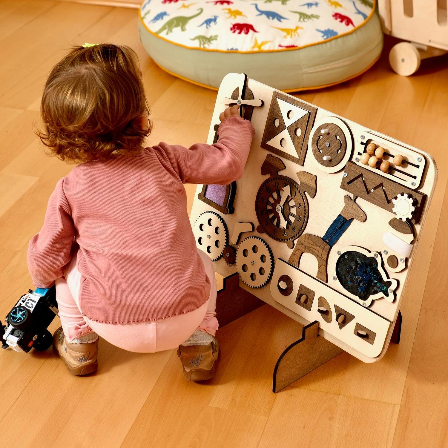 Busy Board Montessori – Tavola Sensoriale In Legno Per Bambini 1-7 Anni – Giocattolo Educativo