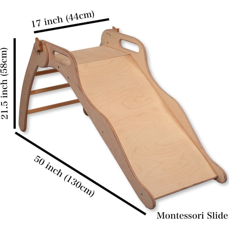Indoor Slide for Children Wooden Toddler Slide Wooden Slide Etsy