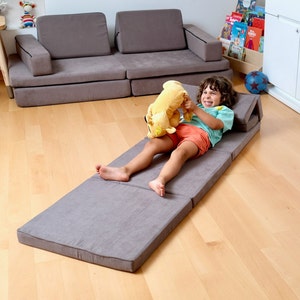 Soft Play Equipment for Kids Room Decor, Large Floor Cushion for Reading Nook, Baby Floor Pillow Yoga Pad, Playmat for Children