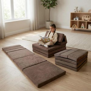 Cabrio-Schaumstoffcouch, Montessori-Sitzmöbel, klappbare Spielmatte, Leseecke-Möbel