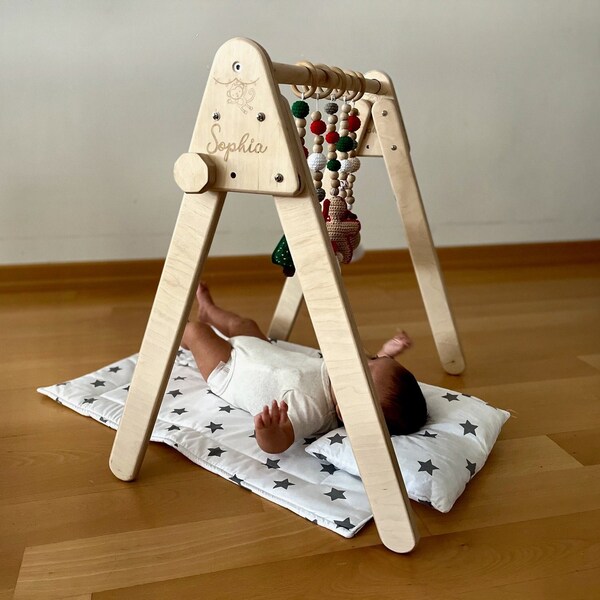 Wooden Baby Gym Etsy