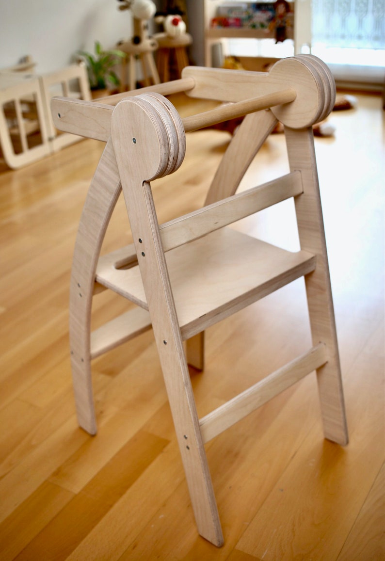 Foldable Toddler Step Stool and Montessori Tower Set Etsy