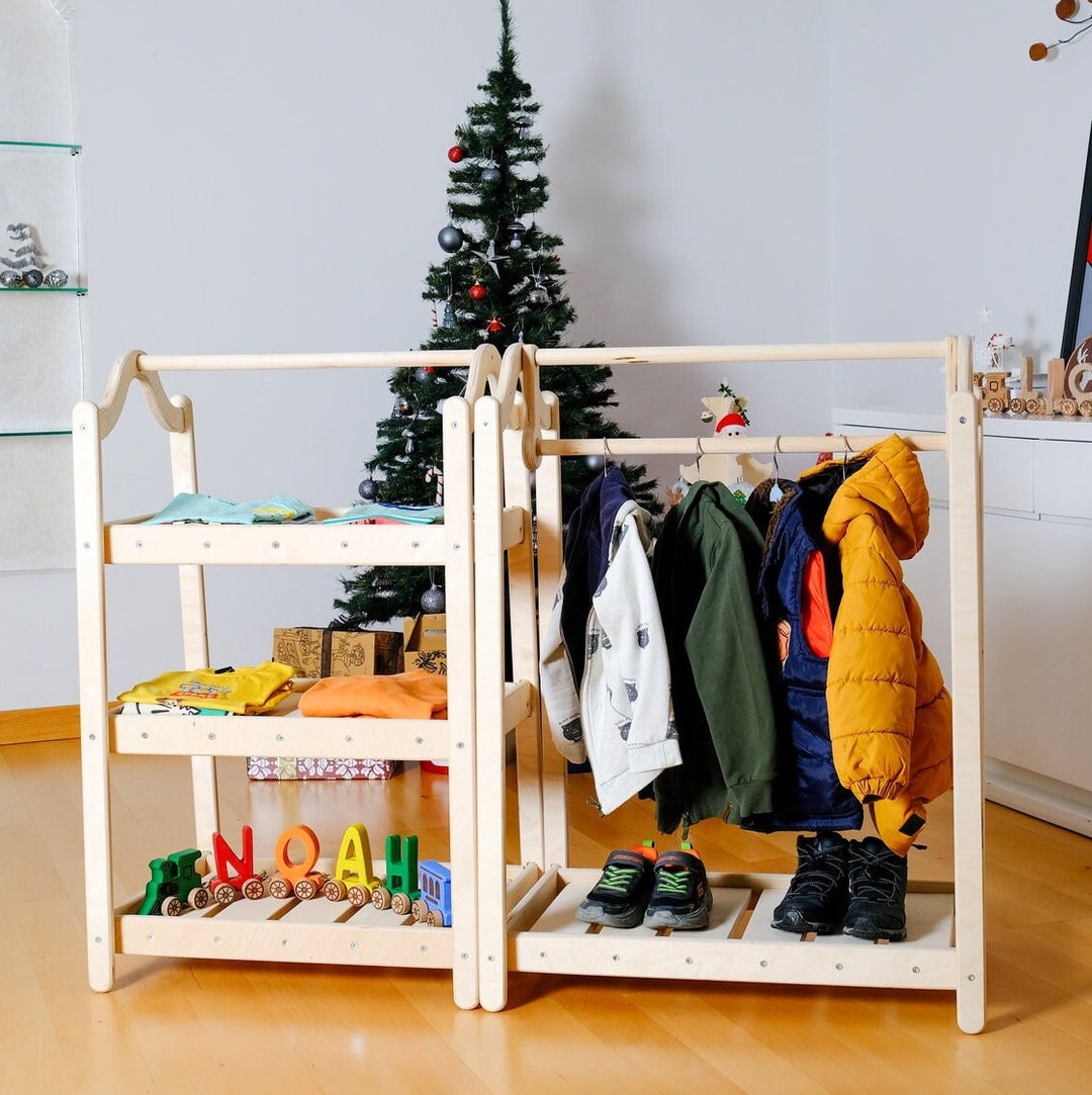 Crib Clothes Rack Kids Wardrobe and Clothing Rack Set, Kids and Baby Furniture, Nursery ...