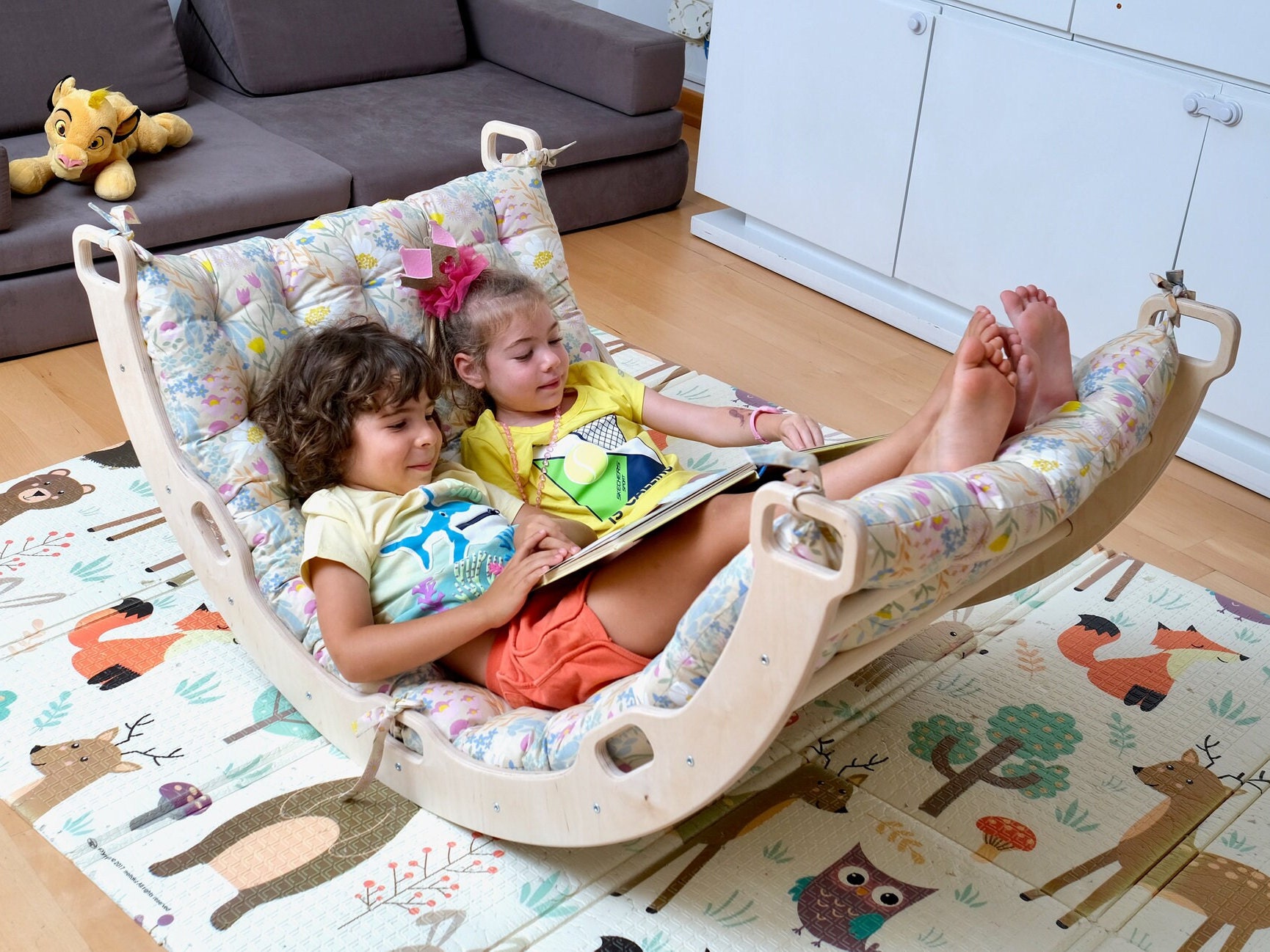 Regalo único para bebés: balancín Montessori con cojín, arco de escalada  almohada, juguetes Montessori, juguete personalizado para niños pequeños  para niños pequeños -  México