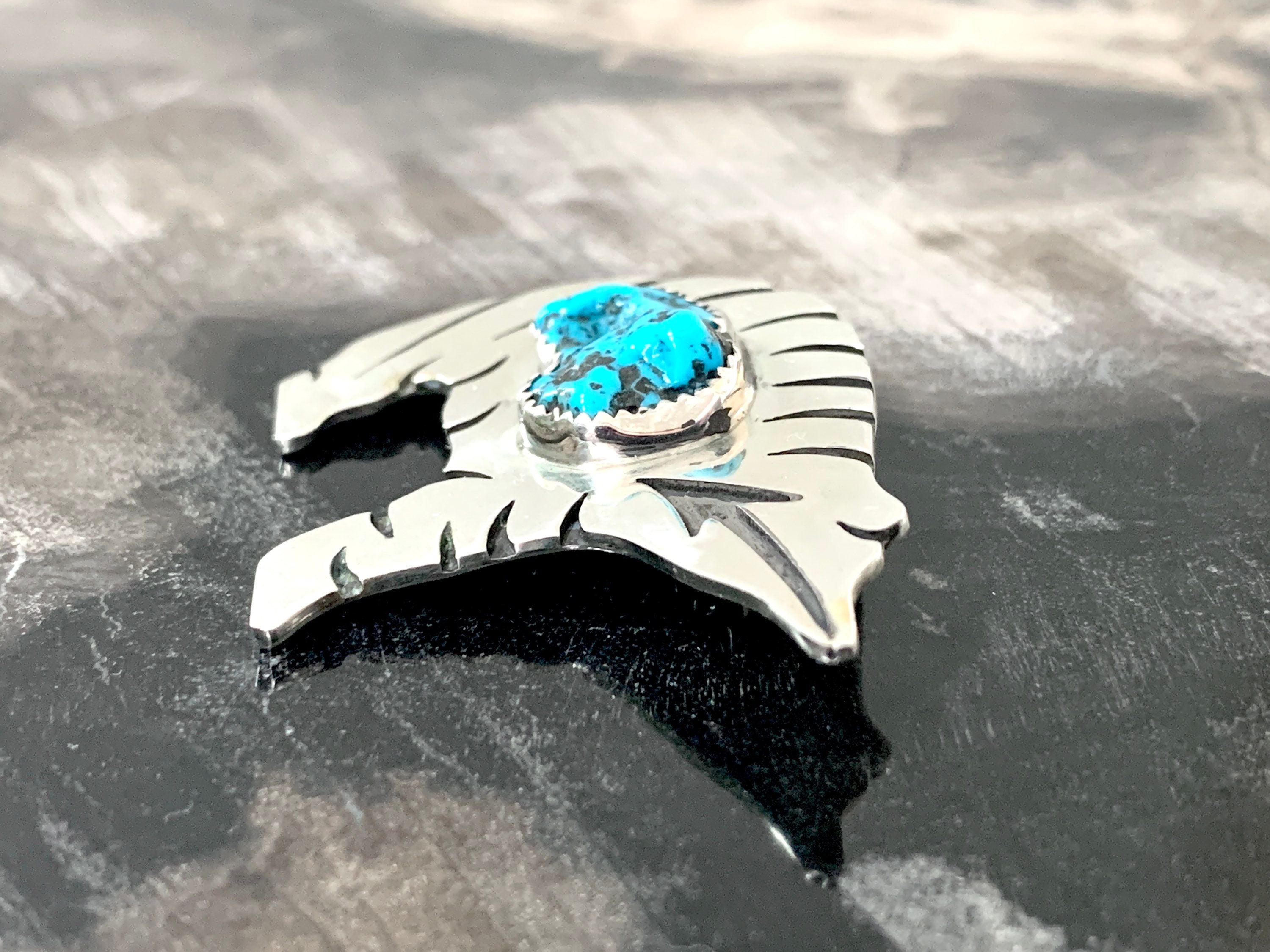 1980s Navajo Native American Sterling Silver and Turquoise