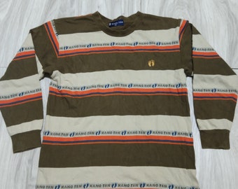 ホットなアイテム、ホットな節約 Vintage Hang Ten Surf Hawaii Border Striped T Shirt - Etsy トップス