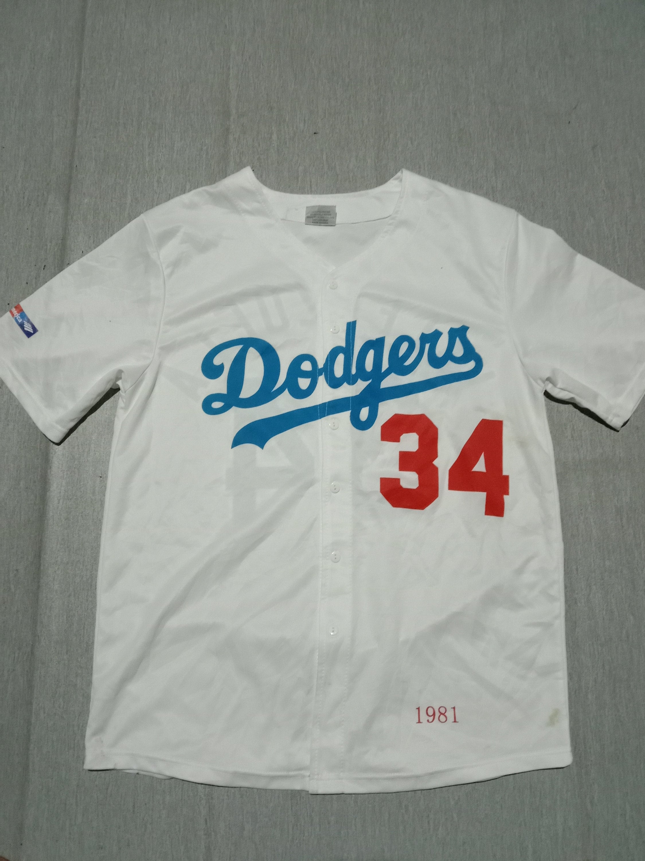 JACKIE ROBINSON LOS ANGELES DODGERS THROWBACK MAJESTIC Jersey WHITE XL NWT