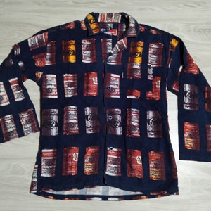 Vintage budweiser all overprint shirt