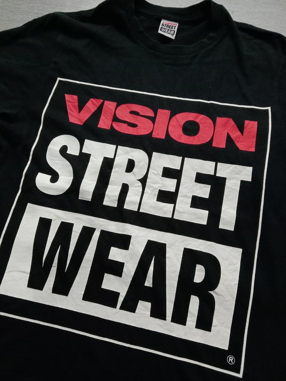 Vintage 80s Vision Street Wear T-shirt Sk8 Skateboard made