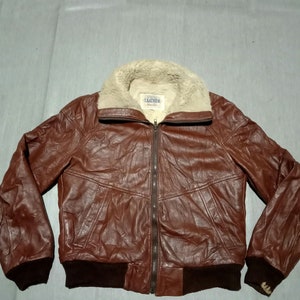 Vintage B32 Brown Leather Flight Jacket - Etsy Vintage B32 Brown Leather Flight Jacket - Etsy