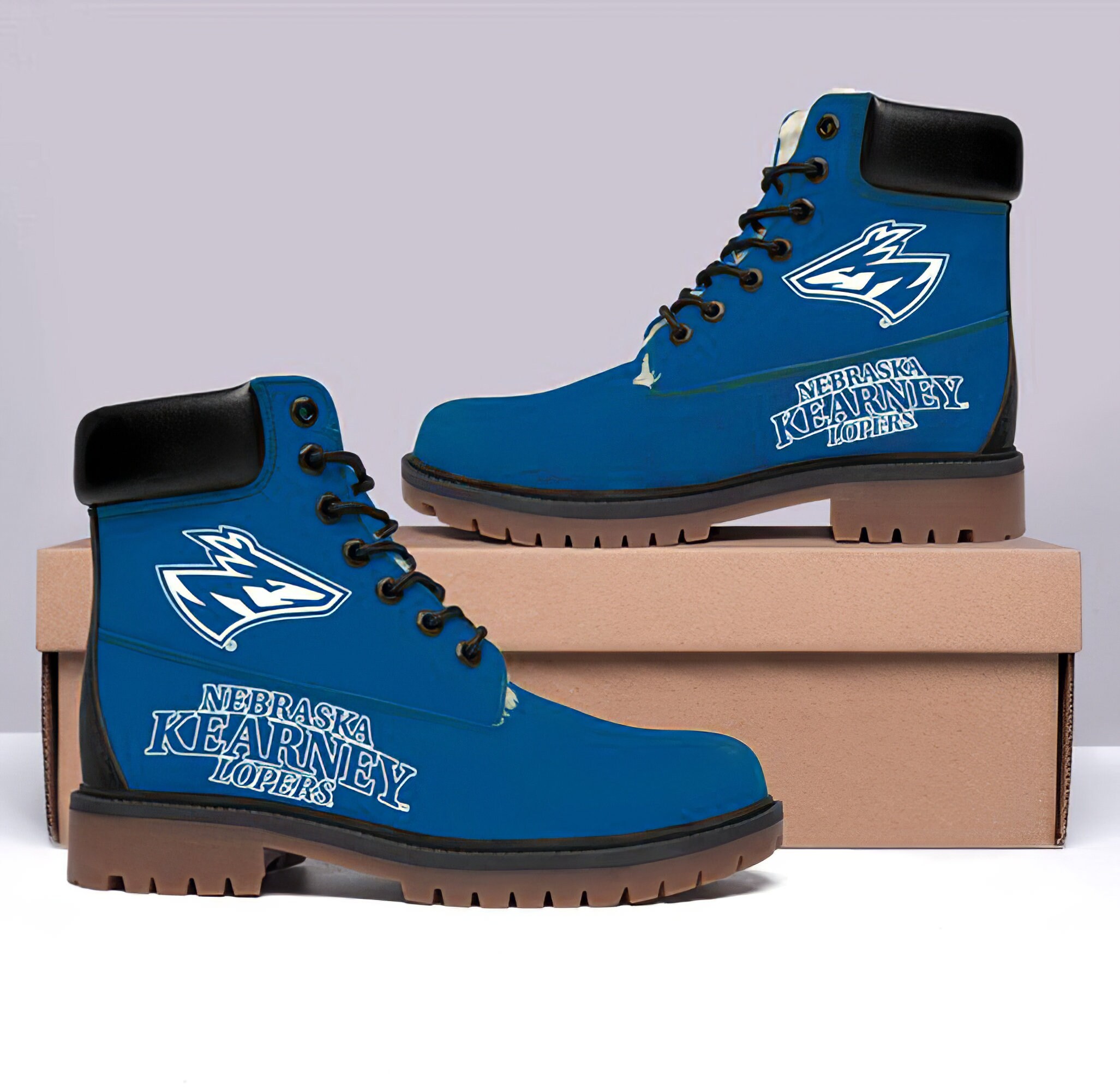 Nebraska-Kearney Lopers Football Tim Winter Boots Shoes-Custom | Etsy