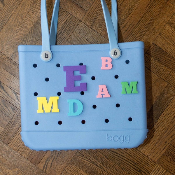 BOGG BAG CHARM, Custom Alphabet Letter, Single letter Bogg Bag Accessories, Cute Bogg Bag Charm, 3D Printed Bogg Bits, Bogg Bag Button