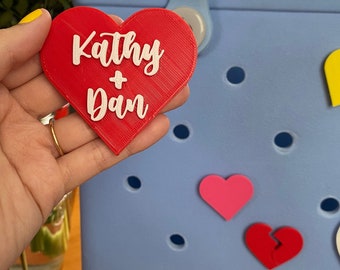 Pixel Heart Charm for Bogg Bag: Custom 3D Printed Bag Accessory