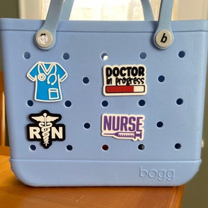 Nurse Bogg Bag Charm, Bogg Bag Buttons, Bogg Bag Accessories, Bogg Bag Bits, Cute Bogg Bag Accessory