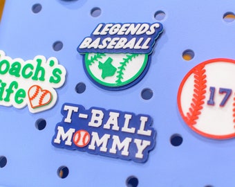 Personalized Sports Bogg Bag Charm: School Mascot Accessory