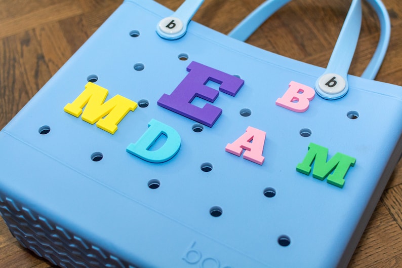 BOGG BAG CHARM Custom Alphabet Letter Single Letter Bogg Bag Etsy