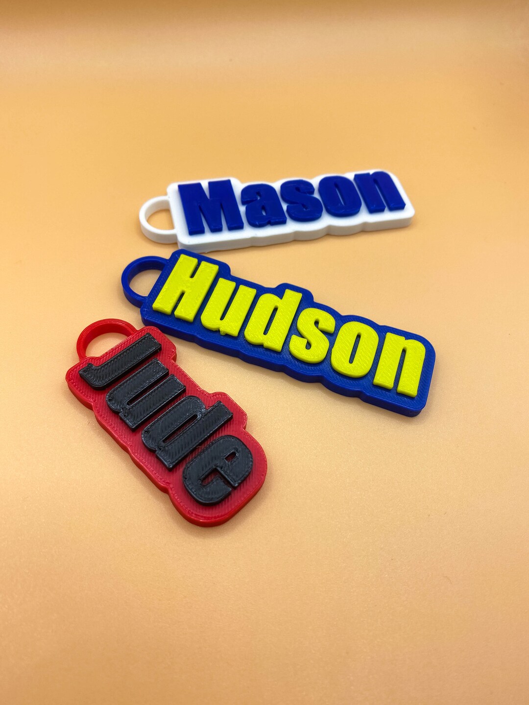 Personalized Name Keychain, Summer Camp Name Tag, Kids Name Tags